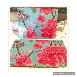 Set of 4 Cork Backed Peony Placemats